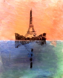 Eiffel Tower, Paris, France -  Print by Amira